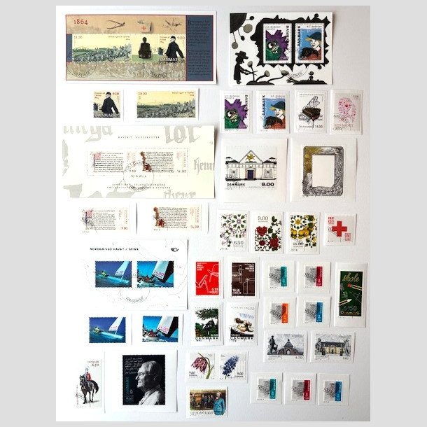 FRIM�RKER DANMARK | 2014 - Flotte enkeltm�rker + Miniark fra �rgangen 2014