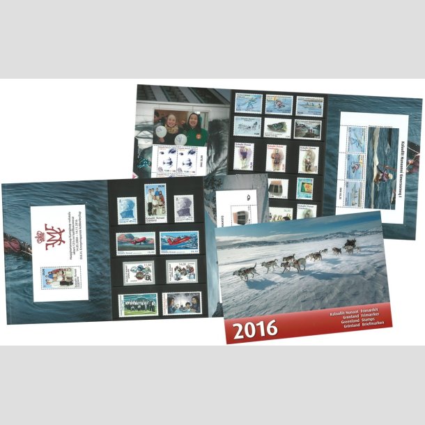 FRIM�RKER GR�NLAND | �rsmappe 2016 - Postfrisk