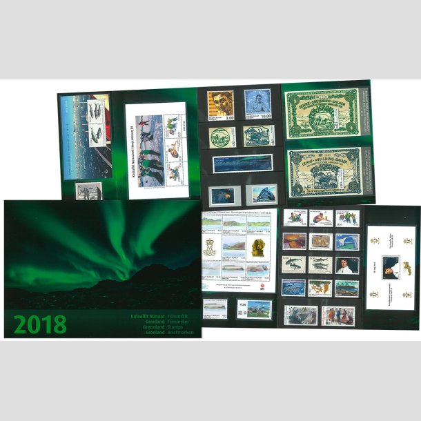 FRIM�RKER GR�NLAND | �rsmappe 2018 - Postfrisk