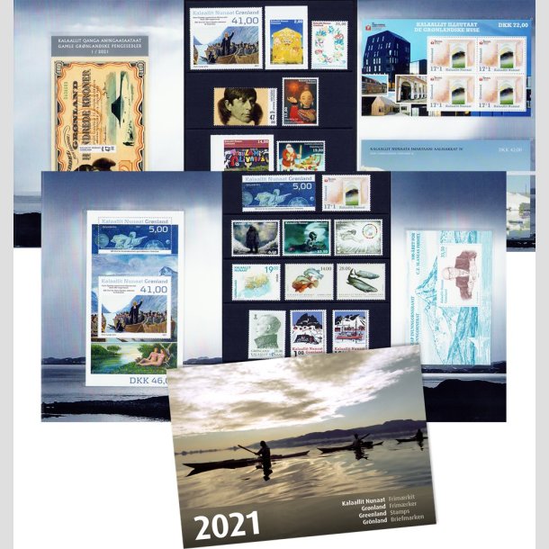 FRIM�RKER GR�NLAND | �rsmappe 2021 - Postfrisk