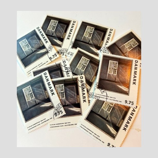 FRIMRKER DANMARK | 1997 - AFA 1158 - Vilh. Hammershj - 10 stk. x 9,75 Kr. - Pnt hjrnestemplet 