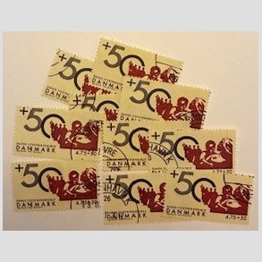 FRIMRKER DANMARK | 2006 - AFA 1459 - Dansk flygtningehjlp - 10 x 4,75+0,50 Kr. - Pnt stemplet