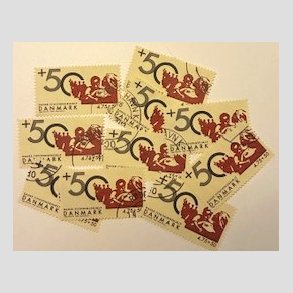 FRIMRKER DANMARK | 2006 - AFA 1459 - Dansk flygtningehjlp - 10 x 4,75+0,50 Kr. - Pnt stemplet