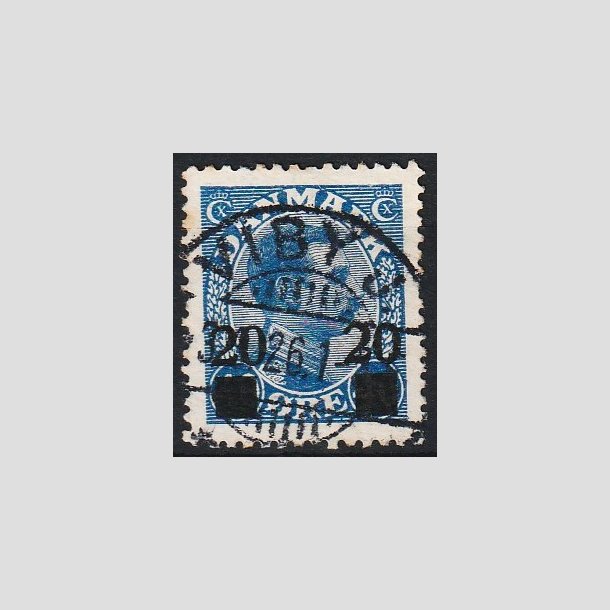 FRIMRKER DANMARK | 1926 - AFA 153 - 20 20/40 re bl Chr. X provisorier - Lux Stemplet Viby J