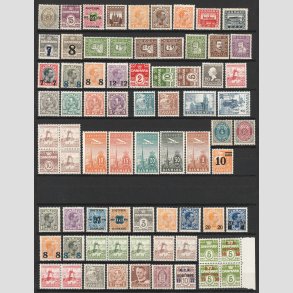 FRIM�RKER DANMARK | Postfriske/Ubrugte v�rdier - Lot �ldre, alle forskellige - Postfrisk/Ubrugt