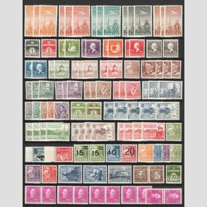 FRIM�RKER DANMARK | Postfriske/Ubrugte v�rdier - Lot �ldre incl. div. s�t - Postfrisk/Ubrugt