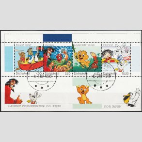 FRIM�RKER DANMARK | 2002 - AFA 1311 - Tegnefilm for b�rn - 26,50 Kr. Miniark - Lux Stemplet