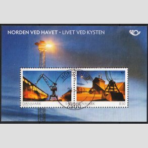 FRIMRKER DANMARK | 2010 - AFA 1618 - Norden ved havet I. - Miniark 14,00 kr. - Pragt Stemplet