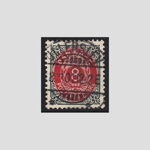 FRIM�RKER DANMARK | 1895 - AFA 25By - 8 �re gr�/r�d - Lux Stemplet Ullerslev 