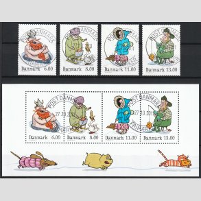 FRIM�RKER DANMARK | 2011 - AFA 1682-86A - Vintereventyr - Komplet s�t incl. miniark - Pragt Stemplet