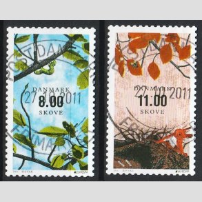 FRIM�RKER DANMARK | 2011 - AFA 1658+59 - Europam�rker, skove - S�t - Lux Stemplet