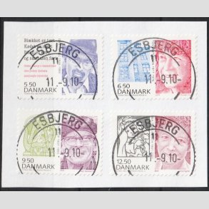 FRIM�RKER DANMARK | 2010 - AFA 1632E-1635E - Store danskere 3. - komplet s�t p� klip - Pragt Stemplet