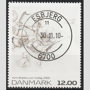 FRIM�RKER DANMARK | 2009 - AFA 1594 - Frim�rkekunst 13. - 12,00 Kr. flerfarvet - Pragt Stemplet 