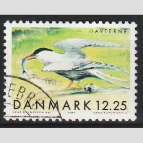 FRIM�RKER DANMARK | 1999 - AFA 1225 - Danske tr�kfugle - 12,25 Kr. Havterne - P�nt Stemplet