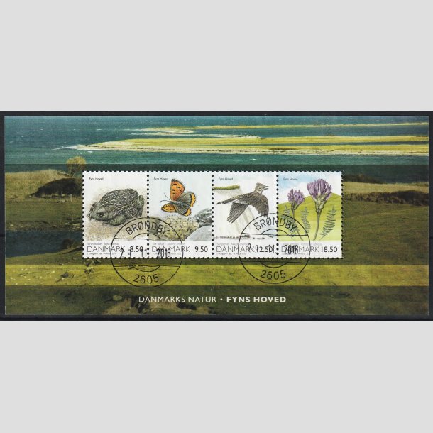 FRIM�RKER DANMARK | 2010 - AFA 1604 - Danmarks natur - Miniark flerfarvet - Pragt Stemplet