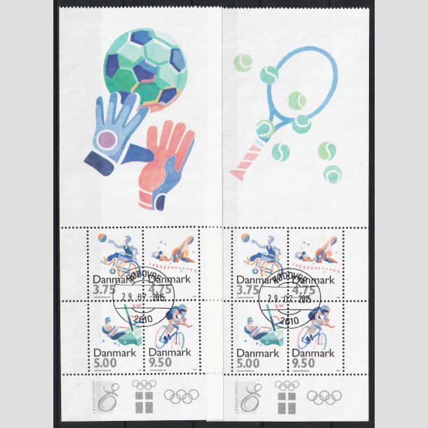 FRIM�RKER DANMARK | 1996 - AFA 1115A+B - Sport - 23,00 kr. Miniarks�t - Pragt Stemplet
