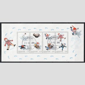 FRIM�RKER DANMARK | 2009 - AFA 1599 - Leg i sneen - Miniark 5,50-9,00 Kr. flerfarvet - Pragt Stemplet