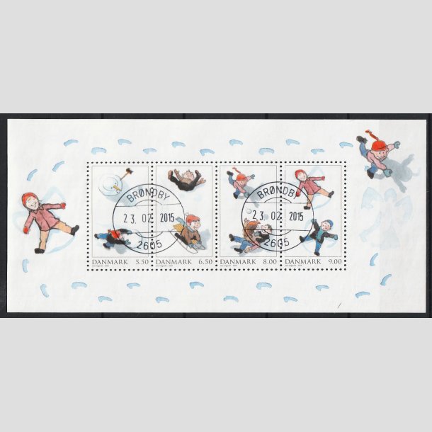 FRIM�RKER DANMARK | 2009 - AFA 1599 - Leg i sneen - Miniark 5,50-9,00 Kr. flerfarvet - Pragt Stemplet