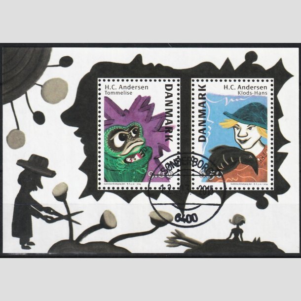 FRIM�RKER DANMARK | 2014 - AFA 1790 - H. C. Andersen - Miniark 15,50 Kr. - Lux Stemplet S�nderborg