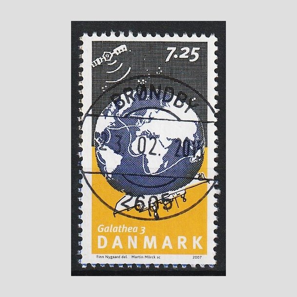 FRIM�RKER DANMARK | 2007 - AFA 1506 - Galathea 3. - 7,25 Kr. flerfarvet - Lux Stemplet