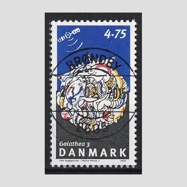 FRIM�RKER DANMARK | 2007 - AFA 1505 - Galathea 3. - 4,75 Kr. flerfarvet - Lux Stemplet