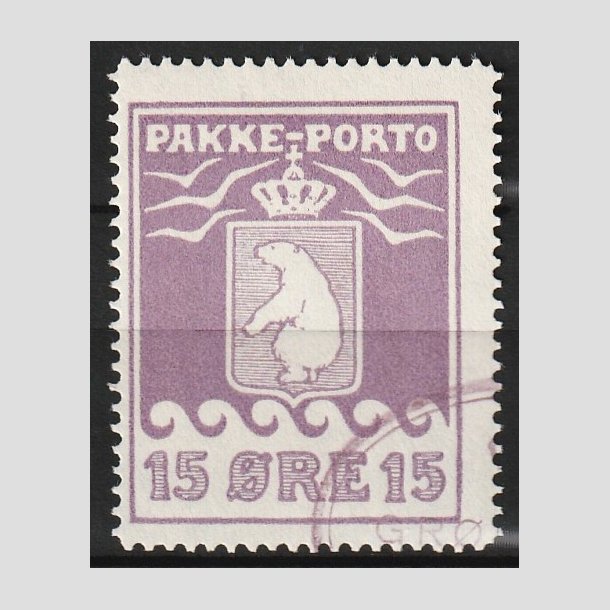 FRIM�RKER GR�NLAND | 1915 - AFA 8 - PAKKE-PORTO - 15 �re violet - Stemplet