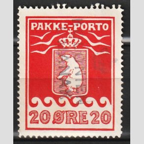 FRIM�RKER GR�NLAND | 1915 - AFA 9 - PAKKE-PORTO 20 �re r�d - Stemplet