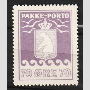 FRIM�RKER GR�NLAND | 1936 - AFA 13 - Pakke-porto - 70 �re violet - Ubrugt