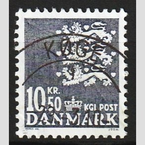 FRIM�RKER DANMARK | 2002 - AFA 1306 - Rigsv�ben - 10,50 Kr. gr� - Lux Stemplet K�ge