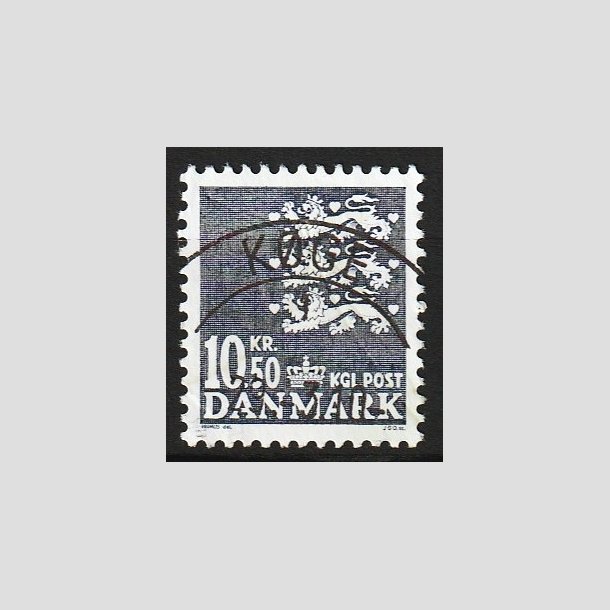 FRIM�RKER DANMARK | 2002 - AFA 1306 - Rigsv�ben - 10,50 Kr. gr� - Lux Stemplet K�ge