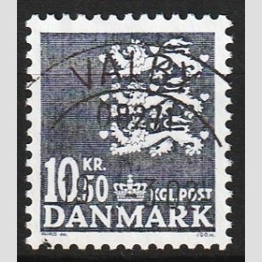 FRIM�RKER DANMARK | 2002 - AFA 1306 - Rigsv�ben - 10,50 Kr. gr� - Lux Stemplet Valby