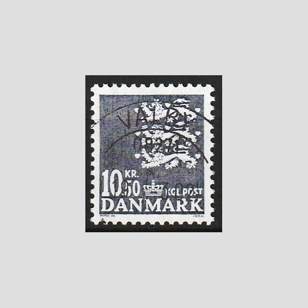 FRIM�RKER DANMARK | 2002 - AFA 1306 - Rigsv�ben - 10,50 Kr. gr� - Lux Stemplet Valby