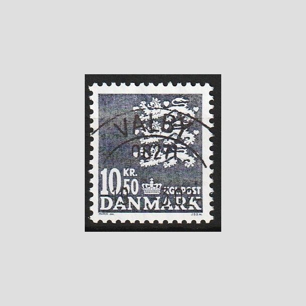 FRIM�RKER DANMARK | 2002 - AFA 1306 - Rigsv�ben - 10,50 Kr. gr� - Lux Stemplet Valby