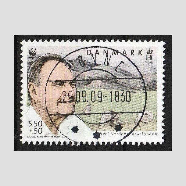 FRIM�RKER DANMARK | 2009 - AFA 1570 - WWF - 5,50 + 0,50 Kr. - Lux Stemplet R�nne