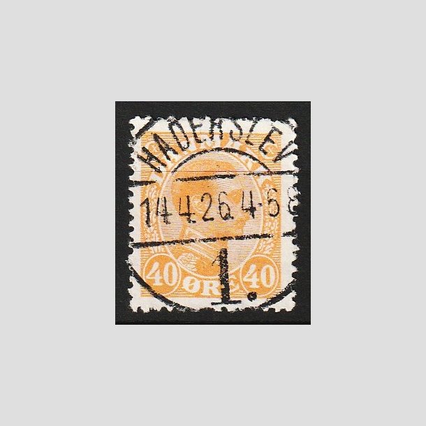 FRIM�RKER DANMARK | 1925-26 - AFA 150 - Chr. X 40 �re orange - Lux Stemplet Haderslev 
