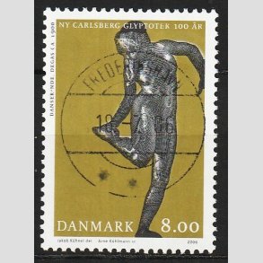 FRIM�RKER DANMARK | 2006 - AFA 1476 - Glyplotek 100 �r. - 8,00 Kr. Danserinde - Pragt Stemplet Frederikshavn