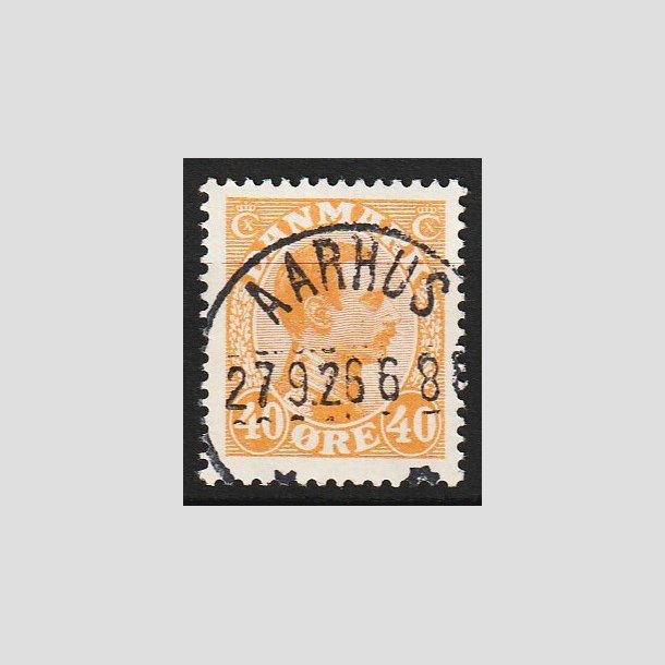 FRIM�RKER DANMARK | 1925-26 - AFA 150 - Chr. X 40 �re orange - Lux Stemplet Aarhus