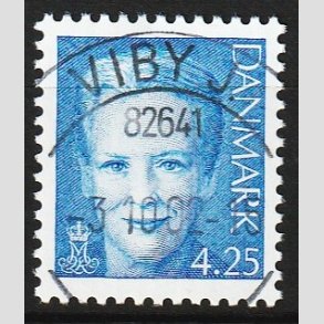 FRIM�RKER DANMARK | 2000 - AFA 1243 - Dronning Margrethe - 4,25 Kr. bl� - Lux Stemplet Viby J.