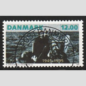 FRIM�RKER DANMARK | 1995 - AFA 1094 - 50 �ret for befrielsen - 12,00 Kr. flerfarvet - Pragt Stemplet