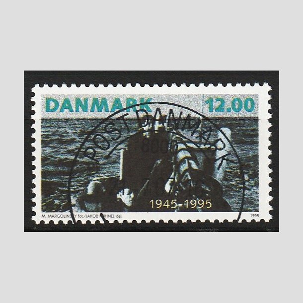 FRIM�RKER DANMARK | 1995 - AFA 1094 - 50 �ret for befrielsen - 12,00 Kr. flerfarvet - Pragt Stemplet