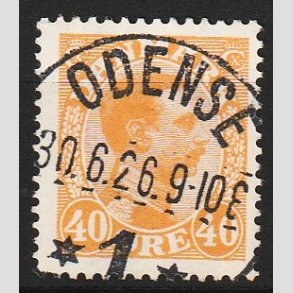 FRIM�RKER DANMARK | 1925-26 - AFA 150 - Chr. X 40 �re orange - Lux Stemplet 