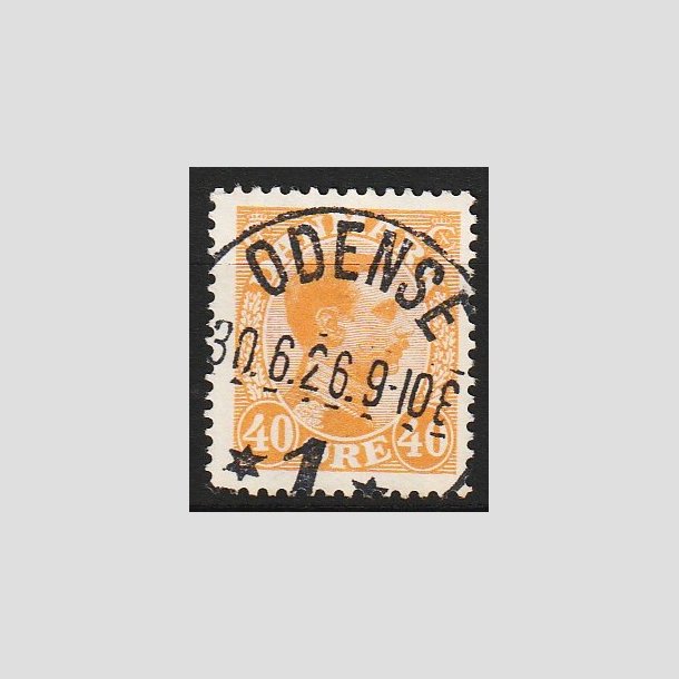 FRIM�RKER DANMARK | 1925-26 - AFA 150 - Chr. X 40 �re orange - Lux Stemplet 