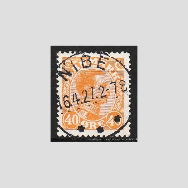 FRIM�RKER DANMARK | 1925-26 - AFA 150 - Chr. X 40 �re orange - Lux Stemplet Nibe