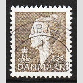 FRIM�RKER DANMARK | 1998 - AFA 1170 - Dronning Margrethe II - 4,25 Kr. olivenbrun - Lux Stemplet H�jbjerg