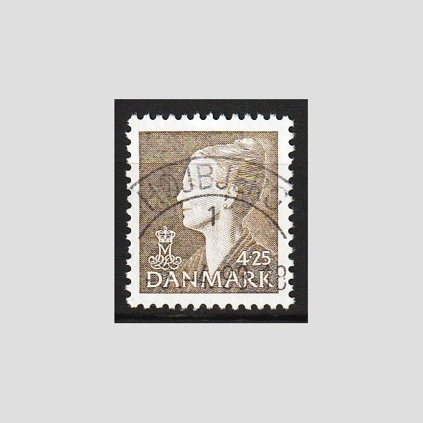 FRIM�RKER DANMARK | 1998 - AFA 1170 - Dronning Margrethe II - 4,25 Kr. olivenbrun - Lux Stemplet H�jbjerg