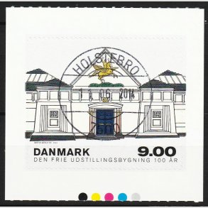 FRIM�RKER DANMARK | 2014 - AFA 1787 - Den Frie Udstillingsbygning 100 �r. - 9,00 kr. - Lux Stemplet