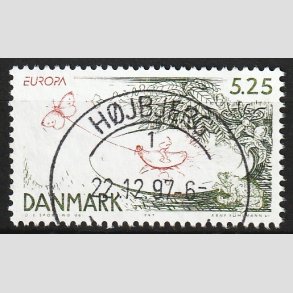 FRIM�RKER DANMARK | 1997 - AFA 1157 - Eventyr og legender - 5,25 Kr. Tommelise - Pragt Stemplet H�jbjerg