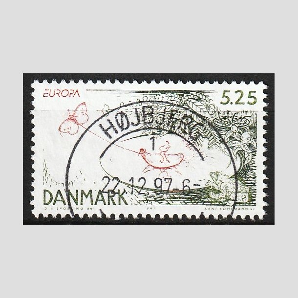 FRIM�RKER DANMARK | 1997 - AFA 1157 - Eventyr og legender - 5,25 Kr. Tommelise - Pragt Stemplet H�jbjerg