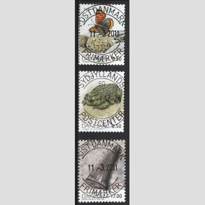 FRIM�RKER DANMARK | 2009 - AFA 1572-74 - Danmarks natur II - 8,50-17,00 Kr. flerfarvet - Lux Stemplet 