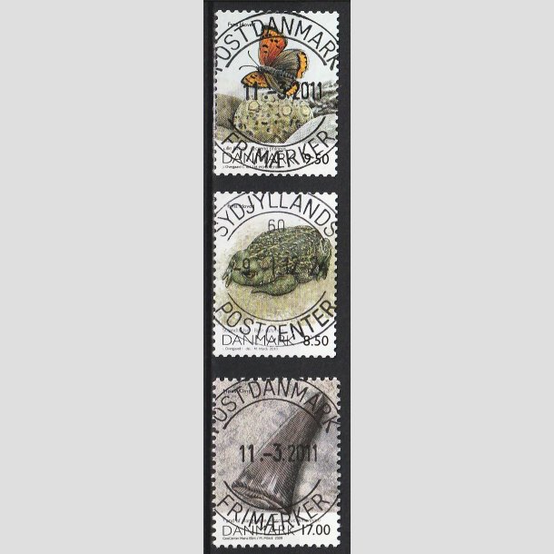 FRIM�RKER DANMARK | 2009 - AFA 1572-74 - Danmarks natur II - 8,50-17,00 Kr. flerfarvet - Lux Stemplet 